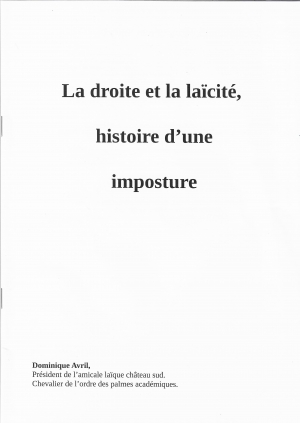 La droite et la laïcité, histoire d’une imposture